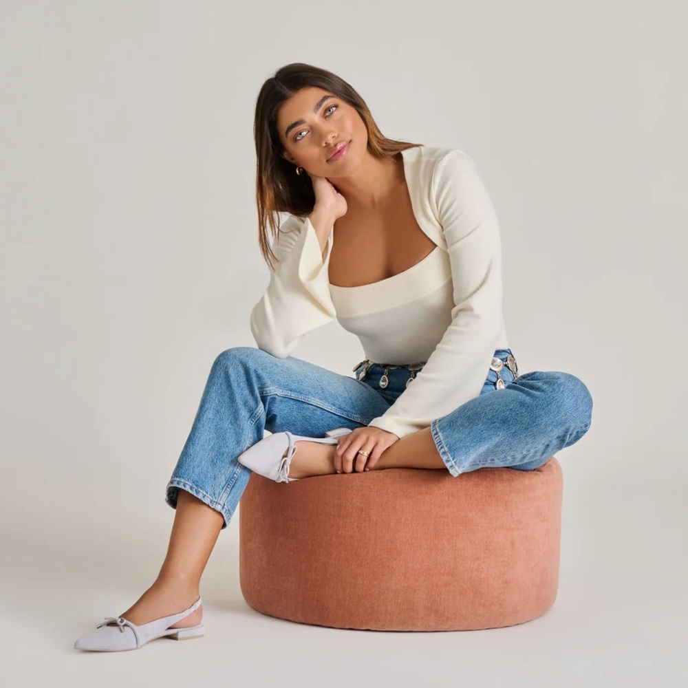 Dolce Vita Payge Flats Dusty Blue Suede at Anthropologie - Picture 2 of 12